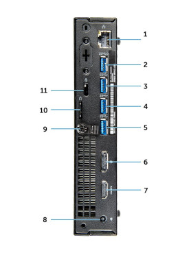 Dell Optiplex 7050 Micro Refurbished Grade A (i7-7700t/16GB/256 GB Nvme/Intel HD Graphics 630/W11 PRO)