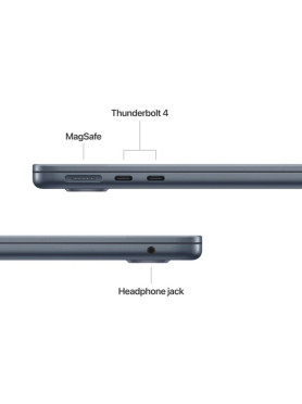 Apple MacBook Air  MDVK4GR/A with M5 Chip QHD Midnight (15.3″/Apple M5/16GB/10 core GPU/1TB SSD/MacOS)